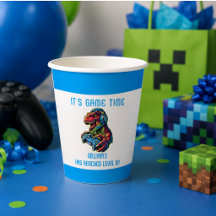 Video Game Dinosaurus Gaming Verjaardagsfeestje