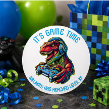 Video Game Dinosaurus Gaming Verjaardagsfeestje