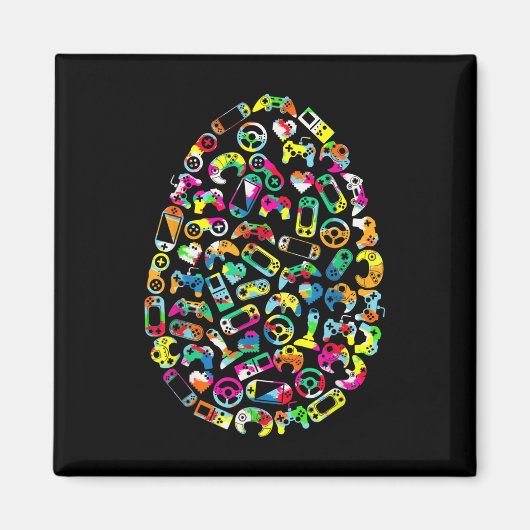 Video Game Easter Bunny Gaming Controller Gamer Bo Magneet (Voorkant)