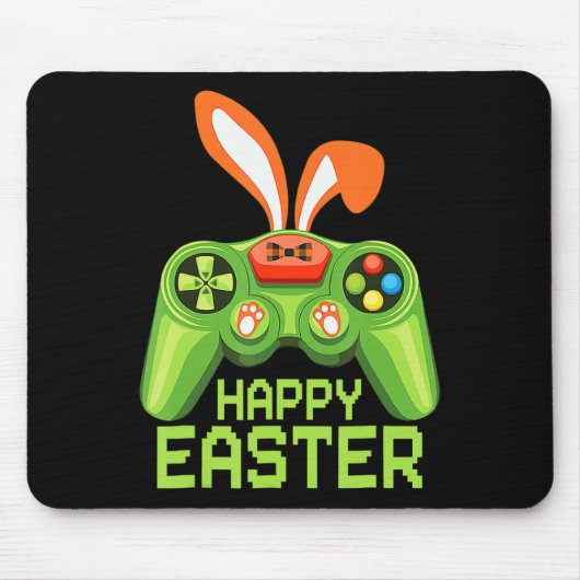 Video Game Easter Bunny Gaming Controller Gamer Bo Muismat (Voorkant)