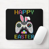 Video Game Easter Bunny Gaming Controller Gamer Bo Muismat (Met muis)