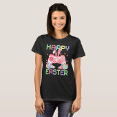 Video Game Easter Bunny Gaming Controller Gamer Bo T-shirt (Voorkant volledig)