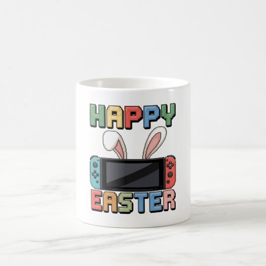 Video Game Easter Bunny Gaming Controller Gamer Koffiemok (Center)