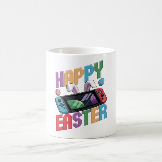 Video Game Easter Bunny Gaming Controller Gamer Koffiemok (Center)