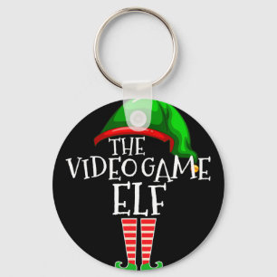 Video Game Elf Groep Matching Familie Kerst Gif Sleutelhanger