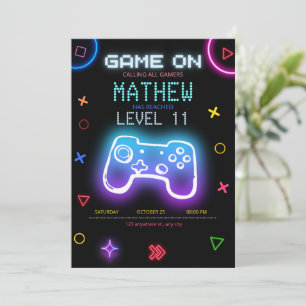 Video Game feestje Gaming Verjaardag Gamer verjaar Kaart