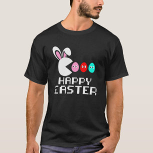 Video Game Funny Bunny Egg Boys Girls Cute Happy E T-shirt