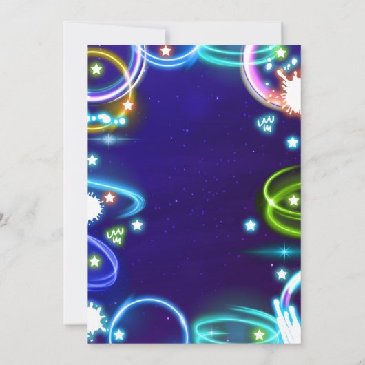 Video game game game Neon Game on Level on Level U Kaart (Achterkant)