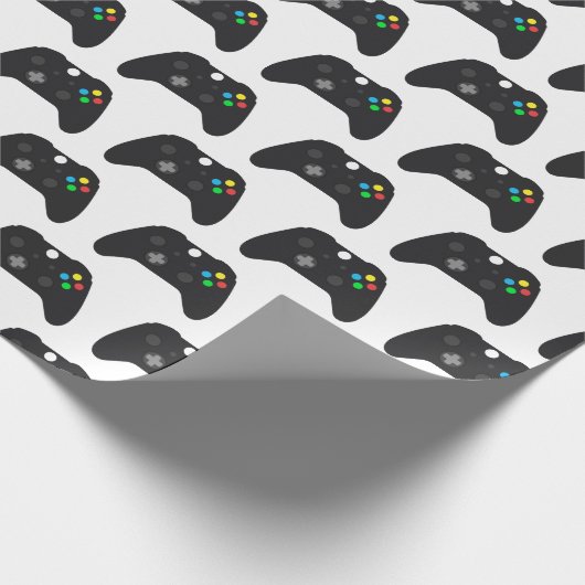 Video Game Gamer Gaming Verjaardag Cadeaupapier (Hoek)