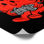 Video Game Gamer Heart Valentines Day Gaming Boys  Poster (Hoek)