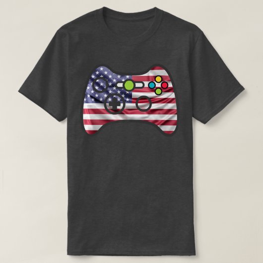Video Game Gamer USA T-shirt (Design voorkant)