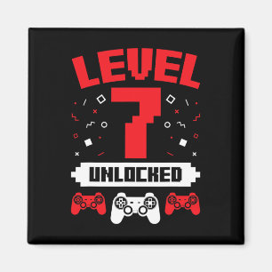 Video Game Gaming Verjaardag 7 jaar oude Gamer Gif Magneet