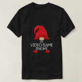 Video Game Gnome Matching Family Group Kerstmis P T-shirt (Design voorkant)
