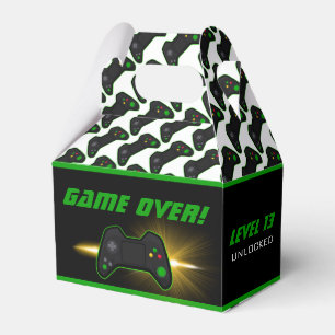 Video Game Green Controller Favor Box Bedankdoosjes