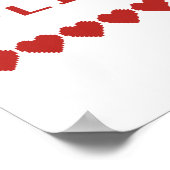 Video Game Heart Life Meter Poster (Hoek)