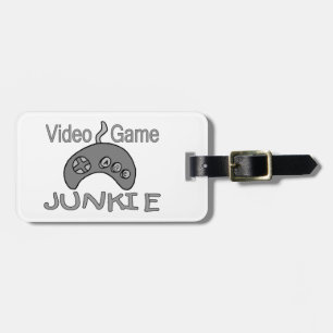 Video Game Junkie Bagagelabel