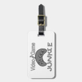 Video Game Junkie Bagagelabel (Voorkant verticaal)