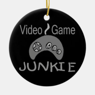 Video Game Junkie Keramisch Ornament