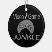 Video Game Junkie Keramisch Ornament (Links)