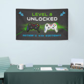 Video Game Kids Verjaardag Party Banner (Beurs)