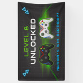 Video Game Kids Verjaardag Party Banner (Verticaal)