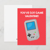 Video Game Klaslokaal Valentijnsdag Kaart (Voorkant / Achterkant)