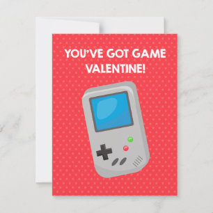 Video Game Klaslokaal Valentijnsdag Kaart