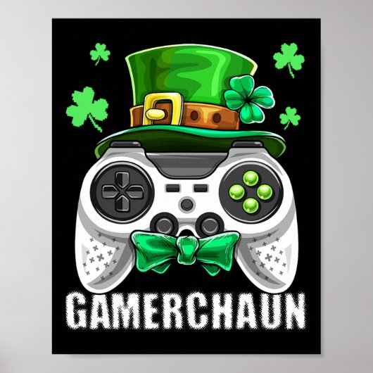 Video Game Leprechaun Costume St. Patrick's Day Ki Poster (Voorkant)