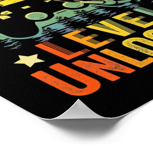 Video game Level Unlocked Middle School Terug naar Poster (Hoek)