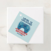 Video game Level Unlocked Teen Boy Birthday Party Bedankjes Labels (In situ)