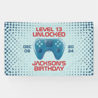 Video game Level Unlocked Teen Boy Birthday Party