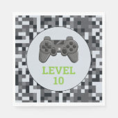 Video game Level Up Controller Birthday Party Servet (Voorkant)