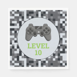 Video game Level Up Controller Birthday Party Servet