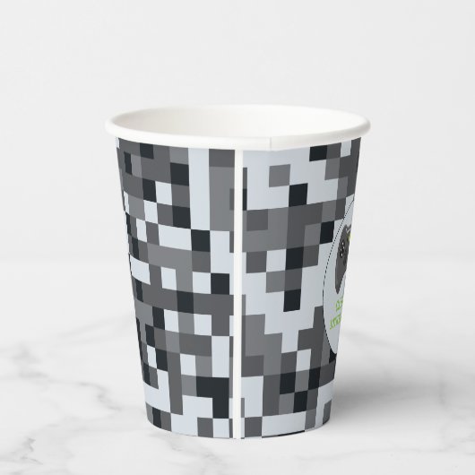 Video Game Level Up Controller Verjaardagsfeestje  Papieren Bekers (Rechts)