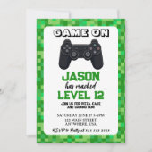 Video Game Level Up Gamer Verjaardag Kaart (Voorkant)