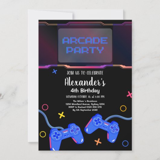 Video Game Level Up Gamer Verjaardag Kaart (Voorkant)