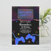 Video Game Level Up Gamer Verjaardag Kaart (Staand voorkant)