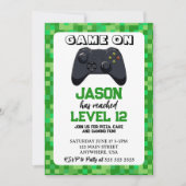 Video Game Level Up Gamer Verjaardag Kaart (Voorkant)