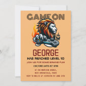 Video Game Level Up Gamer Verjaardag uitnodiging (Voorkant)