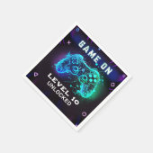 Video Game Level Up Kids Verjaardagsfeestje Servet (Hoek)