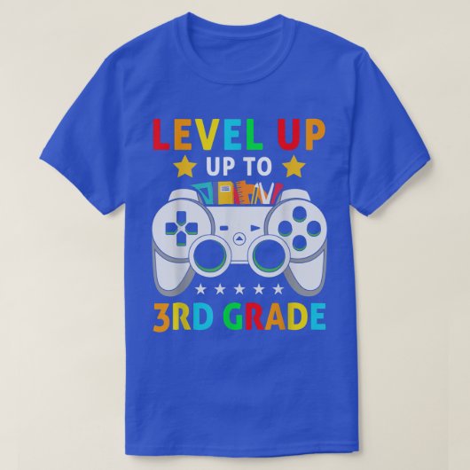 Video Game Level Up To 3rd Grade Team Third Grade T-shirt (Design voorkant)
