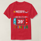 Video Game Lover Merry Kerstmis Ja Het is mijn 39e T-shirt (Design voorkant)