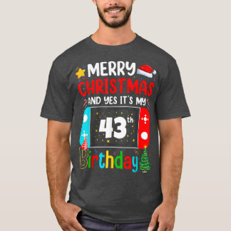 Video Game Lover Merry Kerstmis Ja Het is mijn 43e T-shirt