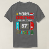 Video Game Lover Merry Kerstmis Ja Het is mijn 57e T-shirt (Design voorkant)