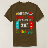 Video Game Lover Merry Kerstmis Ja Het is mijn 78e T-shirt (Design voorkant)