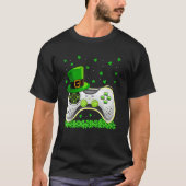Video Game Lover Pet Shamrock Irish St Patrick S D T-shirt (Voorkant)