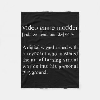 Video Game Modder Definition - Video Game Modding Fleece Deken