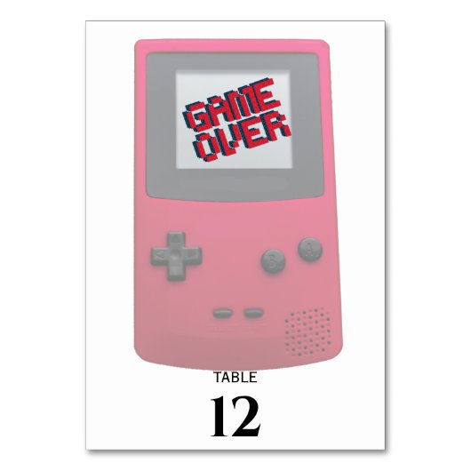 Video-game NERD Weddenregelnummer Kaart (Achterkant)