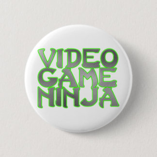 VIDEO GAME NINJA (groen) Ronde Button 5,7 Cm