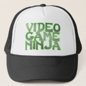 VIDEO GAME NINJA (groen) Trucker Pet (Voorkant)